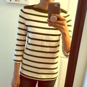 Kate Spade striped sequin top
